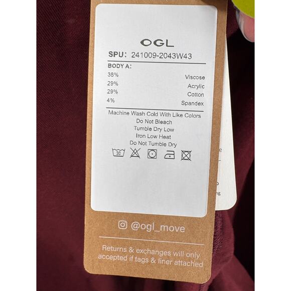 OGL Dress Size S NEW ProWarm Long Sleeves Mockneck Tucks Midi Dress Ruby Red - Picture 8 of 11